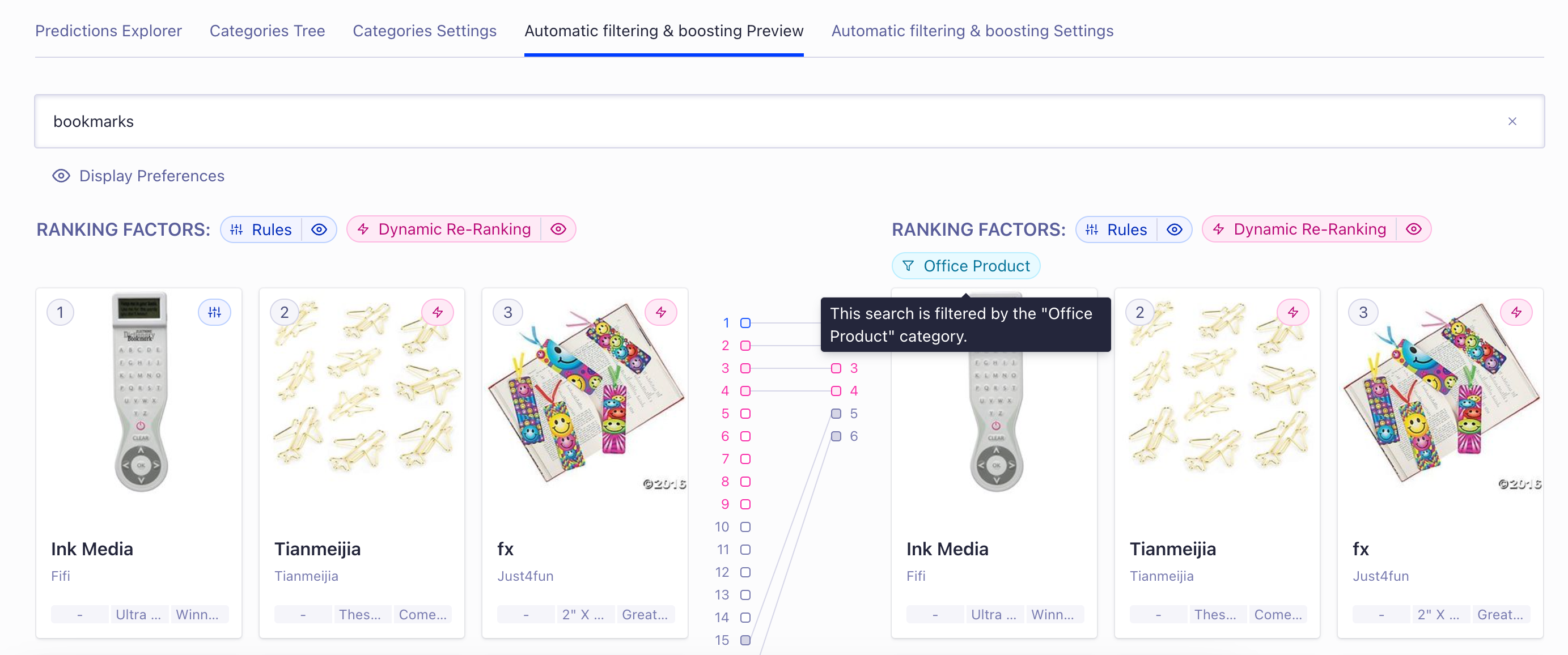 Previewing Automatic Filtering and Boosting on your indices with the Automatic Filtering and Boosting Preview